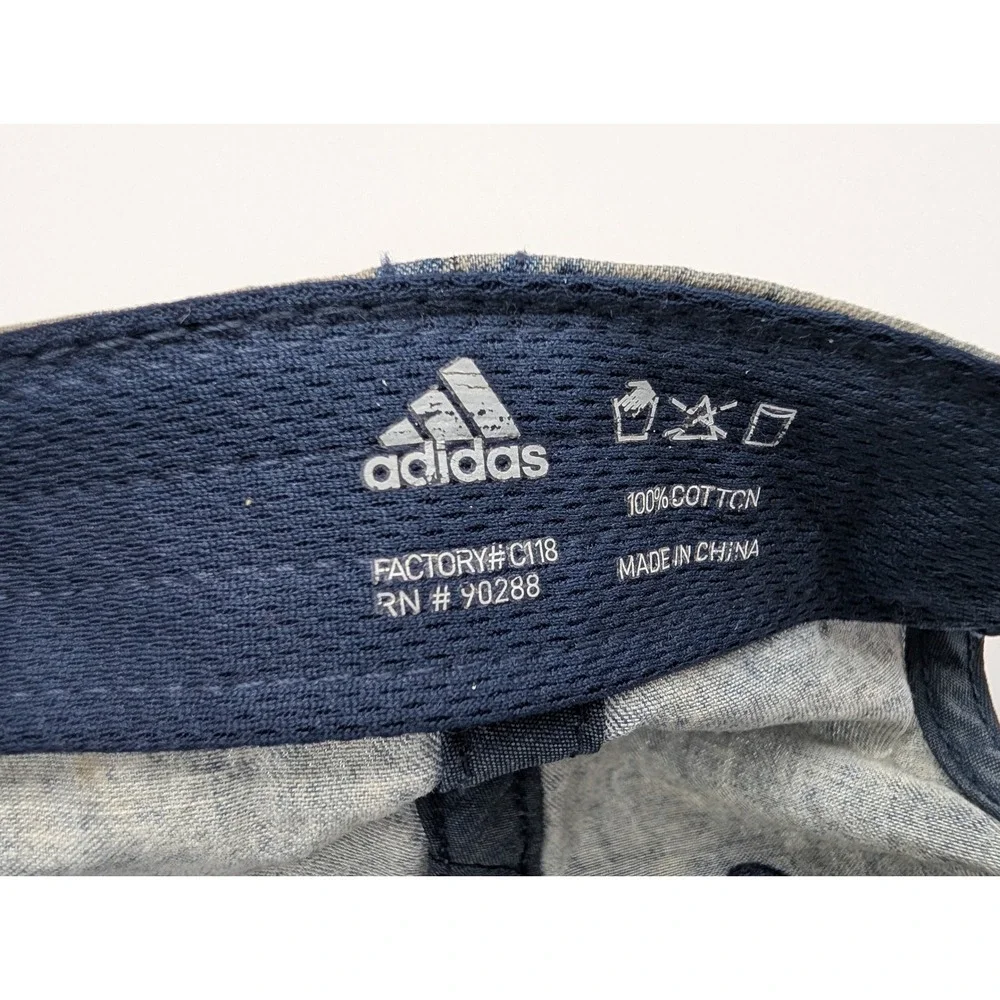 Adidas Climalite Acid Wash Denim Baseball Cap Blue Adjustable Strapback Hat